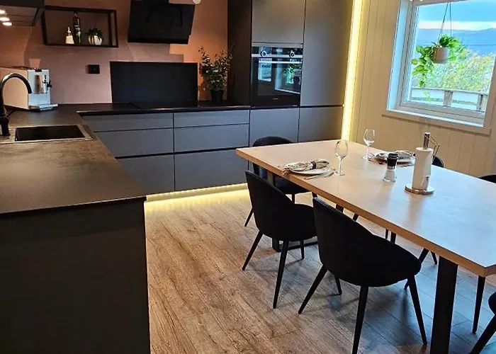 ヴィラ Nordic With Outdoor Jacuzzi And Aurora Borealis View Stornes